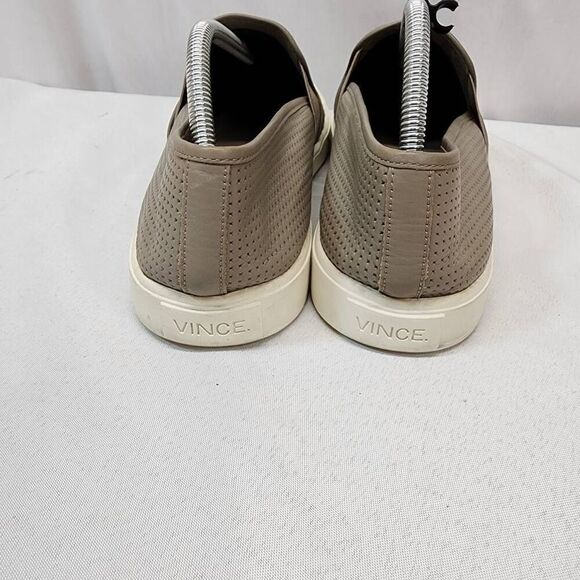 Vince Women's 11 Blair Slip On Sneakers Taupe Clay Perforated Casual Comfort - Picture 3 of 9